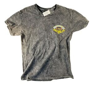 Van Halen Graphic T-Shirt Mens Medium Gray Excellent 1984 Tour Mineral Wash Tee